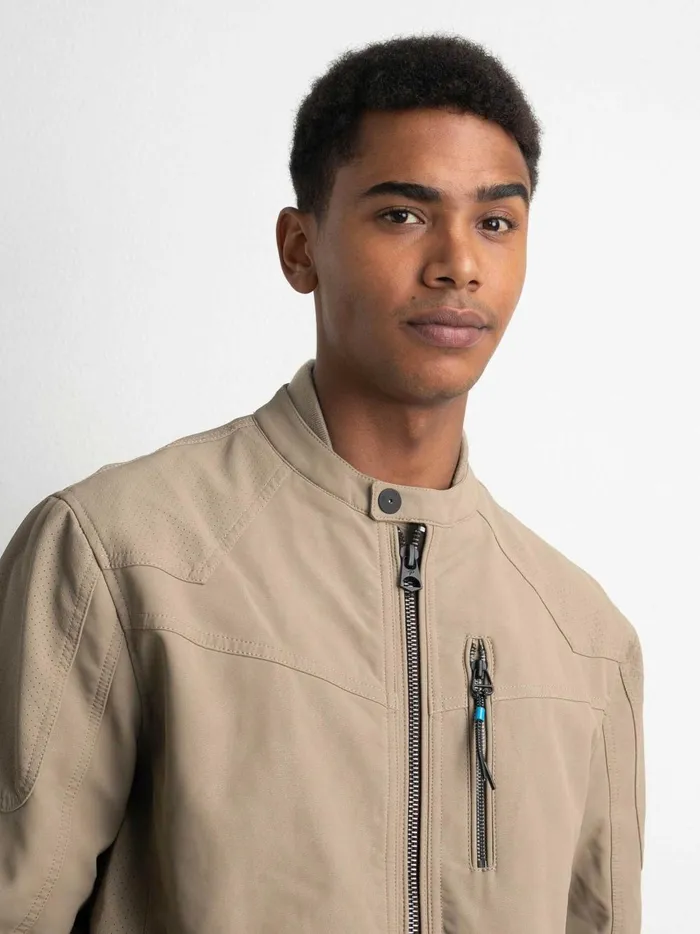 Men Jackets Petrol Industries Biker Jacket Wild Dessert