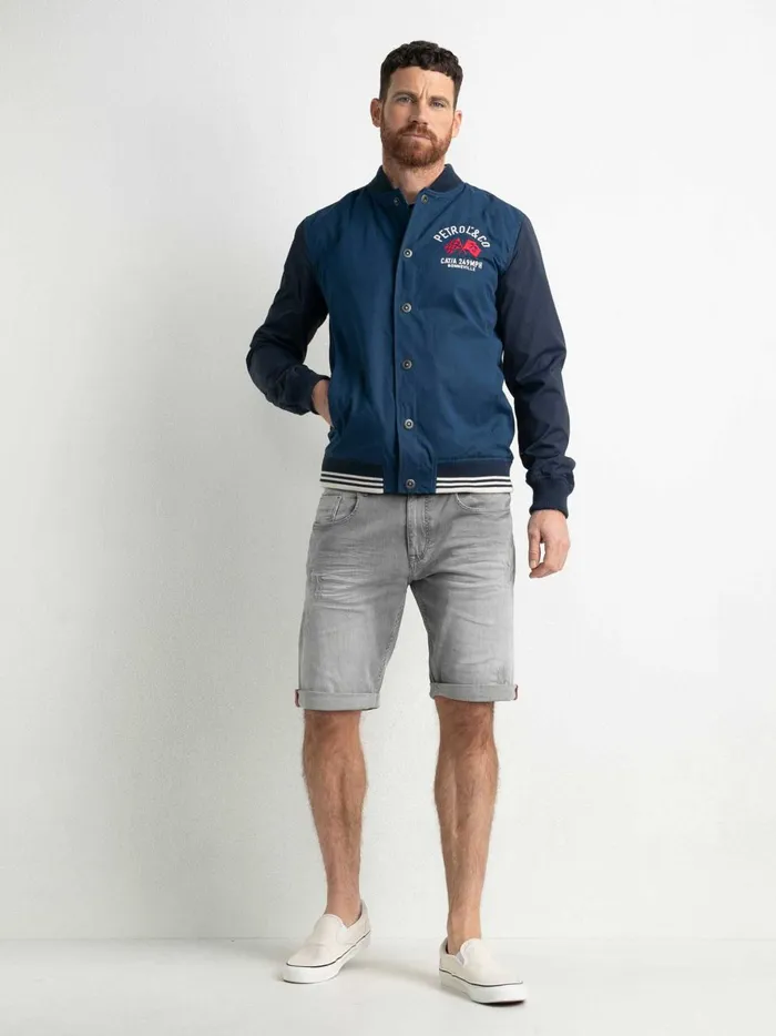 Men Jackets Petrol Industries Bomber Jacket Petrol Blue