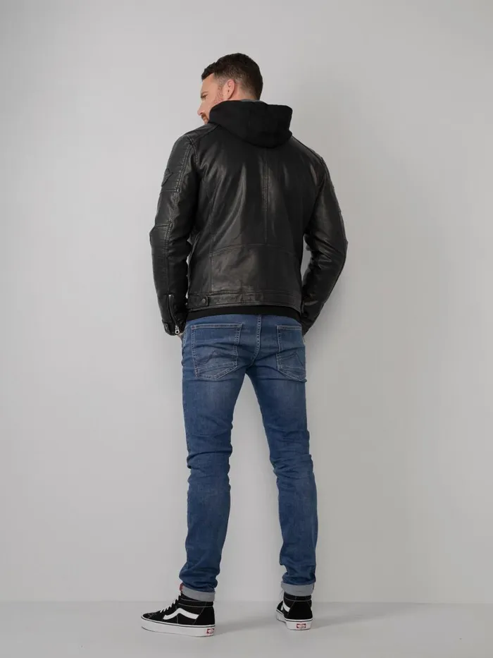 Men Jackets Petrol Industries Sustainable Biker Jacket Black
