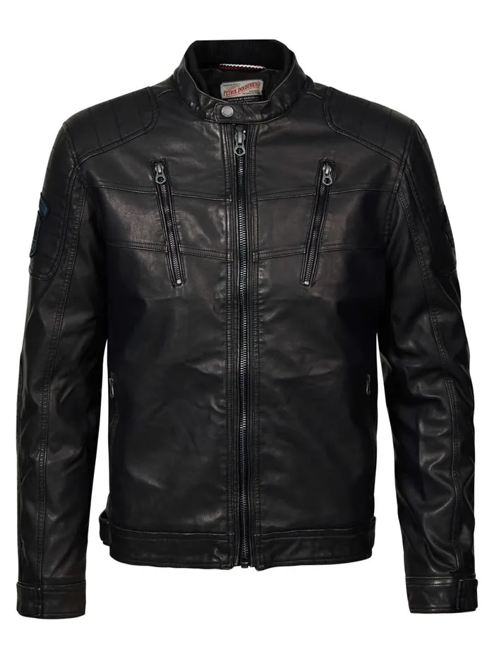 Men Jackets Petrol Industries Sustainable Biker Jacket Black