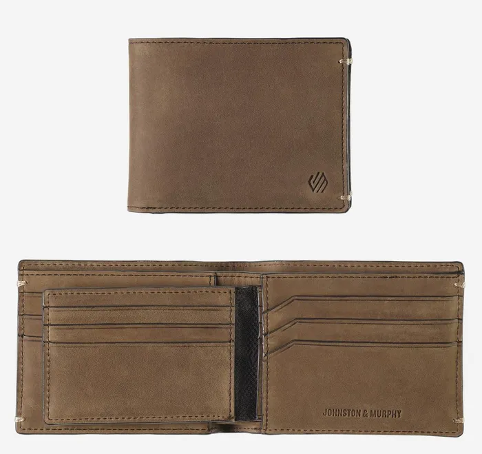 Men Jackson 2In1 Billfold Wallet Tan Oiled JohnstonandMurphy Wallets Men Jackson 2In1 Billfold Wallet Tan Oiled JohnstonandMurphy Wallets