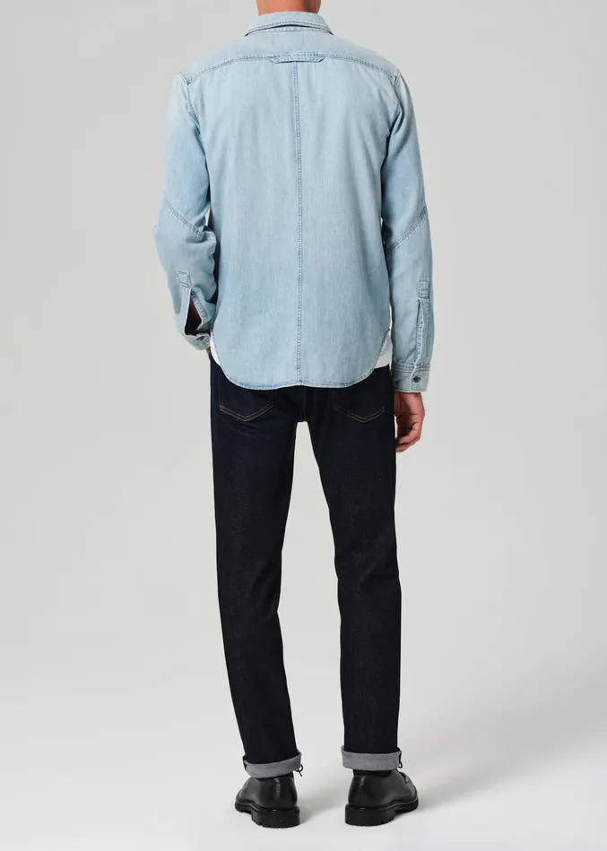 Men Jeans Citizens Of Humanity London Tapered Slim Cashmere Denim In Falcon