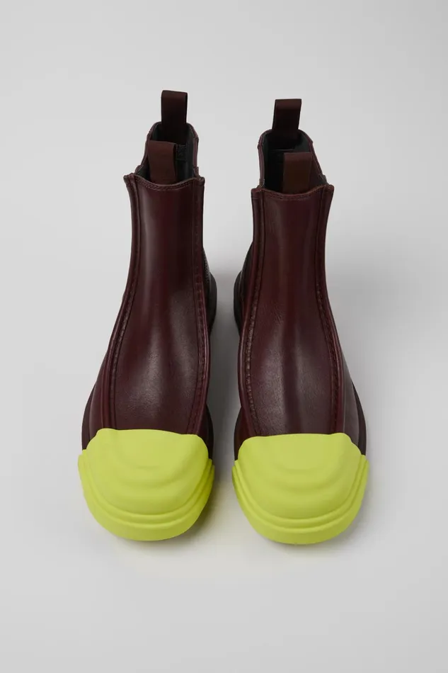 Men Junction Burgundy Leather Ankle Boot Camper Ankle Boots Men Junction Burgundy Leather Ankle Boot Camper Ankle Boots