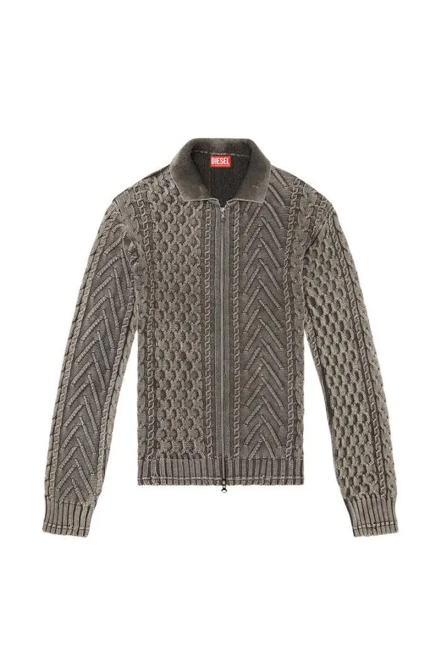 Men KEpano Black Diesel Knitwear Men KEpano Black Diesel Knitwear
