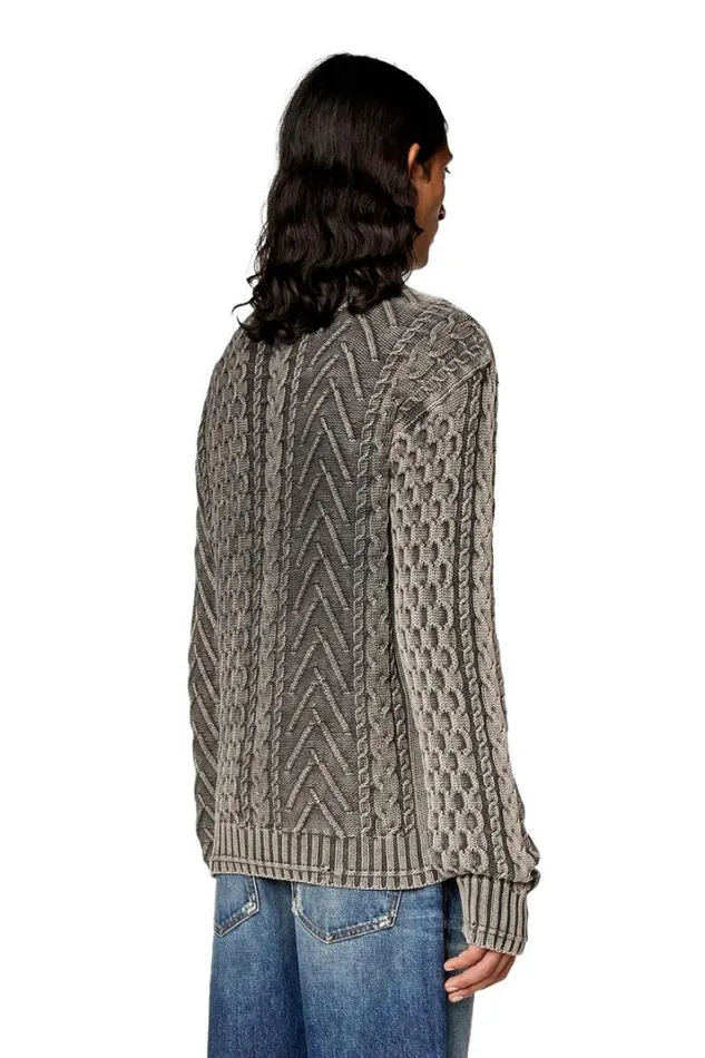 Men KEpano Black Diesel Knitwear Men KEpano Black Diesel Knitwear
