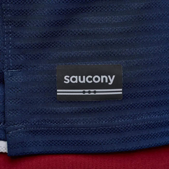 Men Kinvara Short Sleeve Navy Saucony Tops
