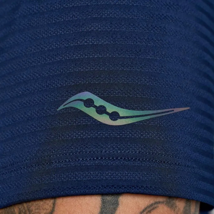 Men Kinvara Short Sleeve Navy Saucony Tops