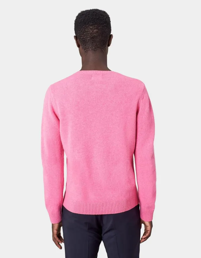Men Knit Sweaters Colorful Standard Classic Merino Wool Crew Emerald Green