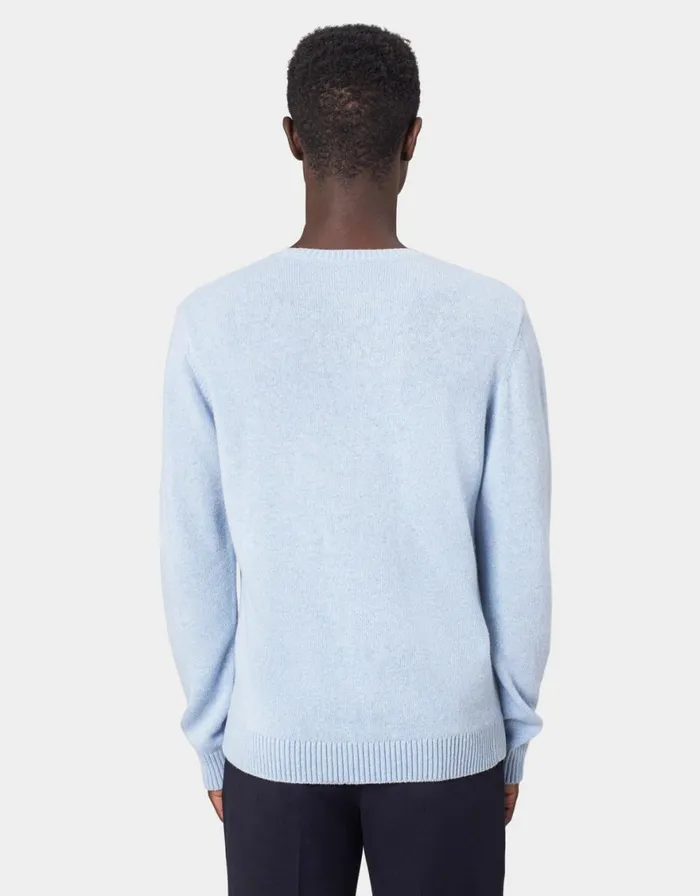 Men Knit Sweaters Colorful Standard Classic Merino Wool Crew Lava Grey