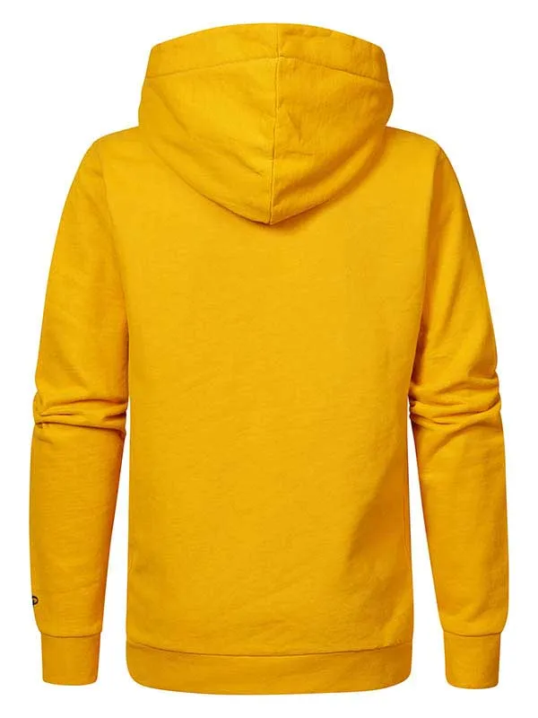 Men Knits and Sweats Petrol Industries Hoodie With Logo Artwork Fresh Mango
