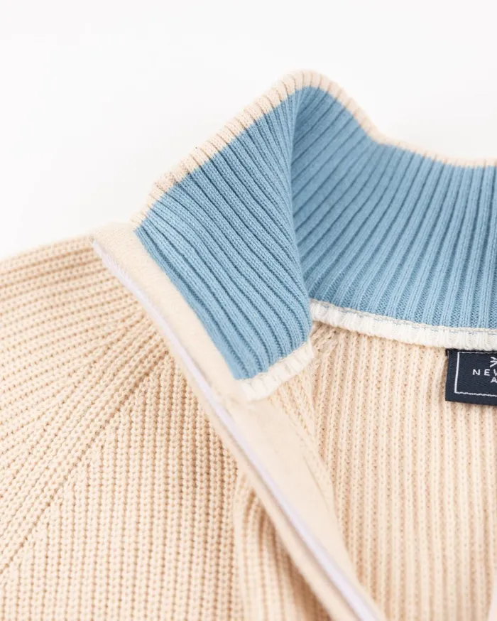 Men Knitwear NZA New Zealand Auckland Beige Knitted Half Zip Pullover 8211 Oat Sand Men Knitwear NZA New Zealand Auckland Beige Knitted Half Zip Pullover 8211 Oat Sand