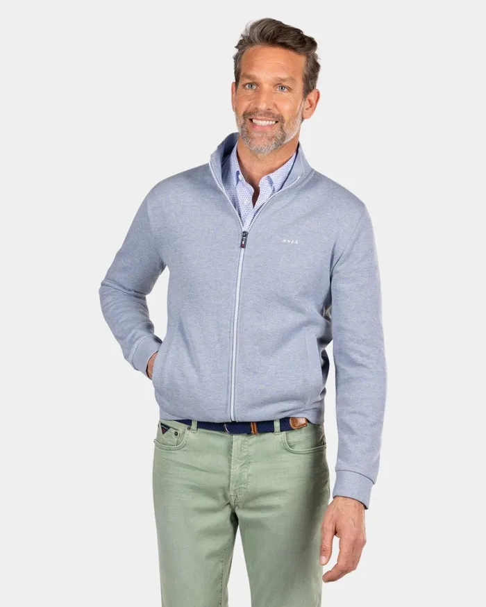 Men Knitwear NZA New Zealand Auckland Light Blue Cardigan 8211 Phantom Blue
