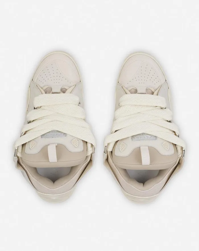 Men Lanvin Curb Leather Curb Sneakers Peach Men Lanvin Curb Leather Curb Sneakers Peach