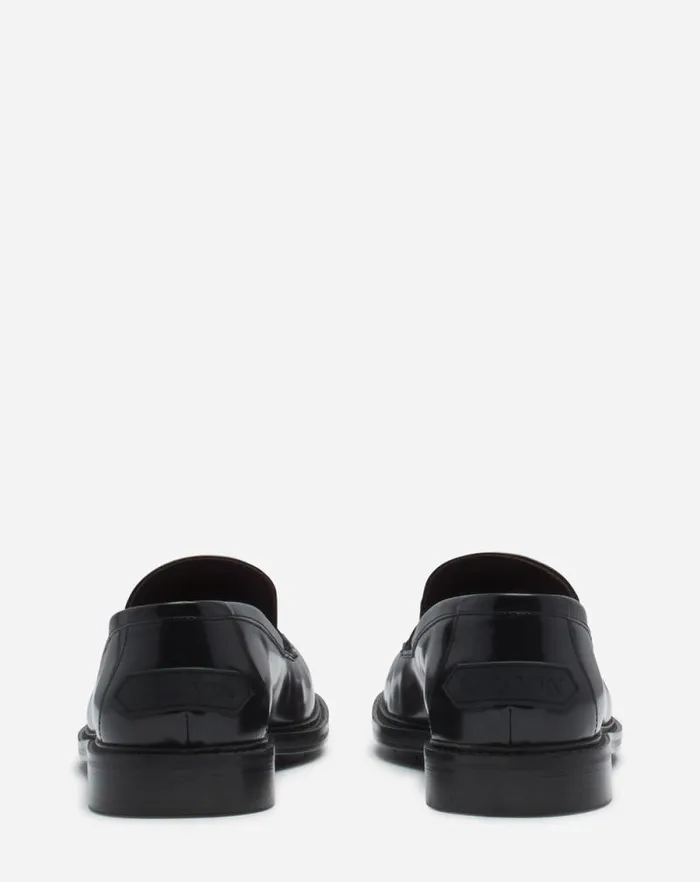 Men Lanvin Loafers and Derbies Spinto Loafers In Glossy Leather Black Men Lanvin Loafers and Derbies Spinto Loafers In Glossy Leather Black