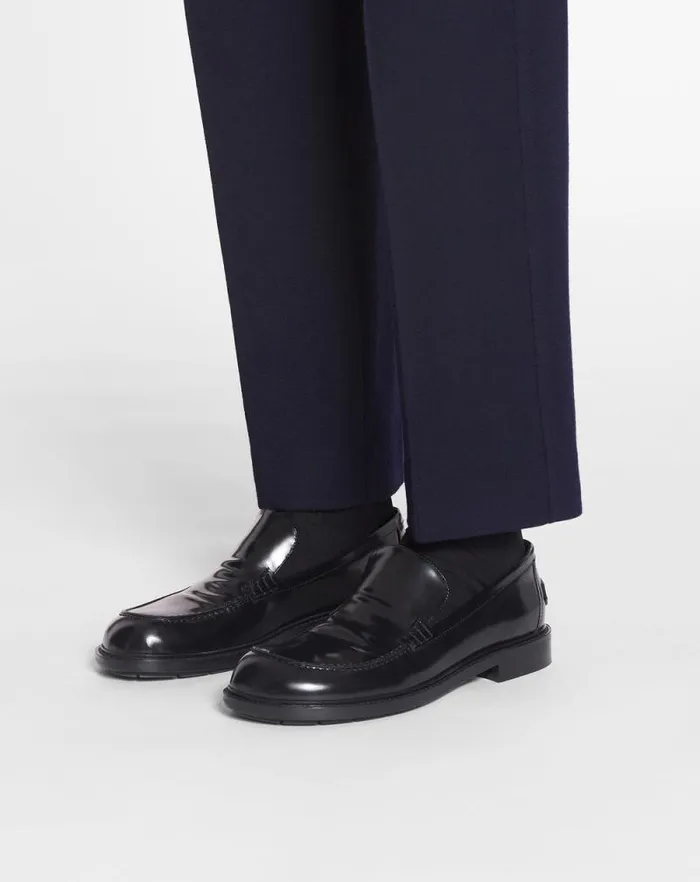 Men Lanvin Loafers and Derbies Spinto Loafers In Glossy Leather Black Men Lanvin Loafers and Derbies Spinto Loafers In Glossy Leather Black
