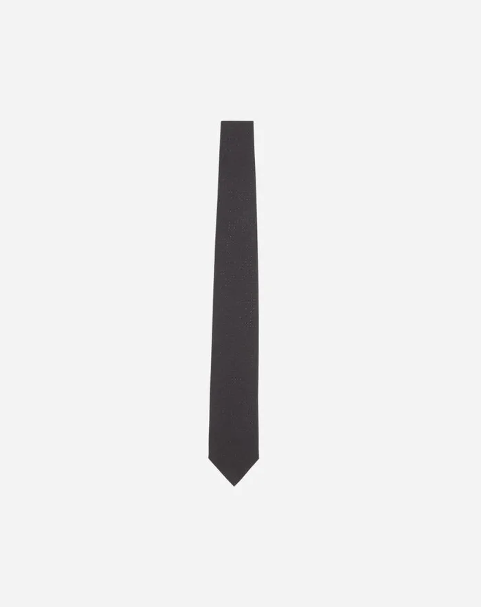 Men Lanvin Scarves Lanvin Tie In Sparkly Satin Black
