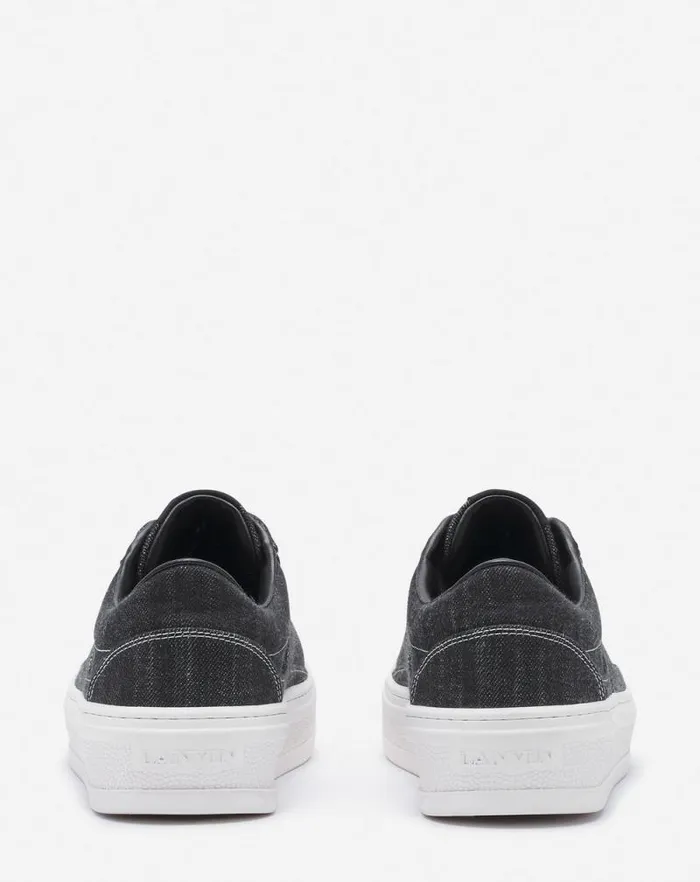 Men Lanvin Sneakers Cash Sneakers By Lanvin In Denim Blackwhite Men Lanvin Sneakers Cash Sneakers By Lanvin In Denim Blackwhite