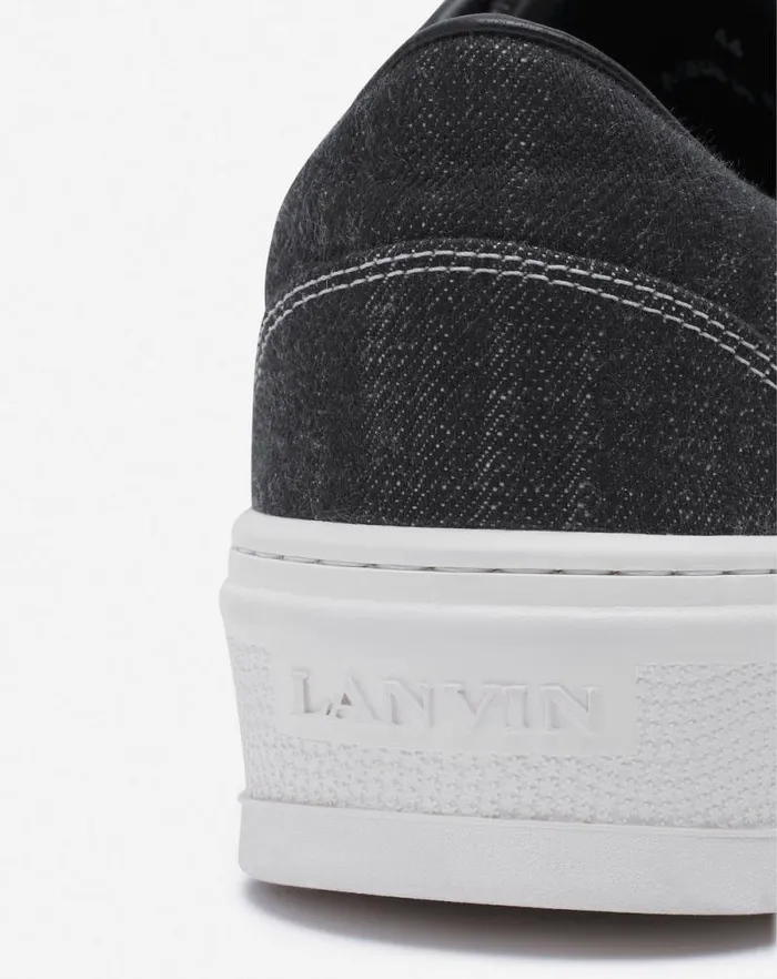 Men Lanvin Sneakers Cash Sneakers By Lanvin In Denim Blackwhite Men Lanvin Sneakers Cash Sneakers By Lanvin In Denim Blackwhite