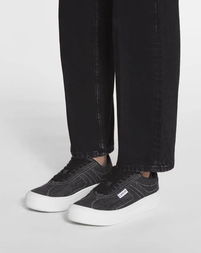 Men Lanvin Sneakers Cash Sneakers By Lanvin In Denim Blackwhite Men Lanvin Sneakers Cash Sneakers By Lanvin In Denim Blackwhite