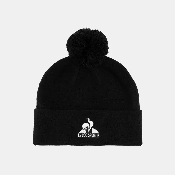 Men Le Coq Sportif Gloves And Hats Tennis Beanie Black