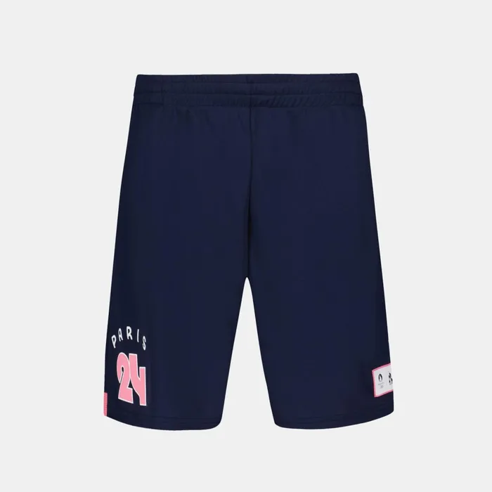 Men Le Coq Sportif Shorts Paris 2024 Shorts Bleu Nuit Men Le Coq Sportif Shorts Paris 2024 Shorts Bleu Nuit