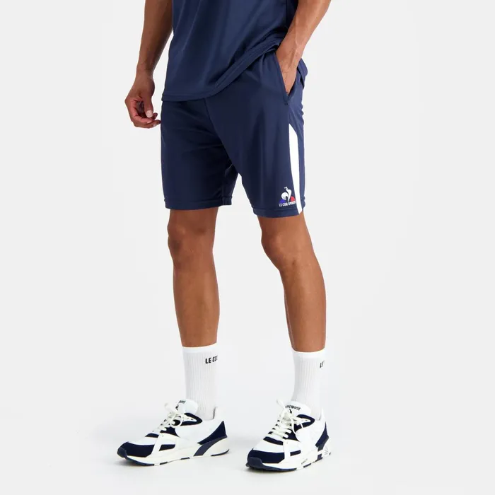 Men Le Coq Sportif Shorts Training Shorts Dress Blues