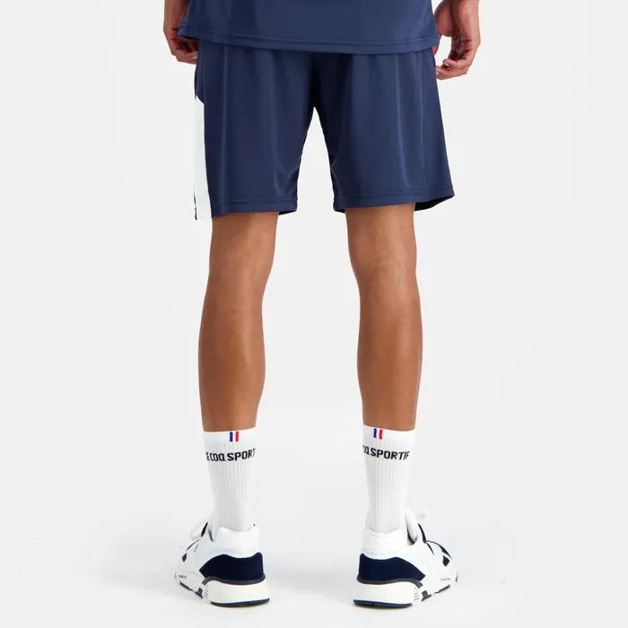 Men Le Coq Sportif Shorts Training Shorts Dress Blues Men Le Coq Sportif Shorts Training Shorts Dress Blues