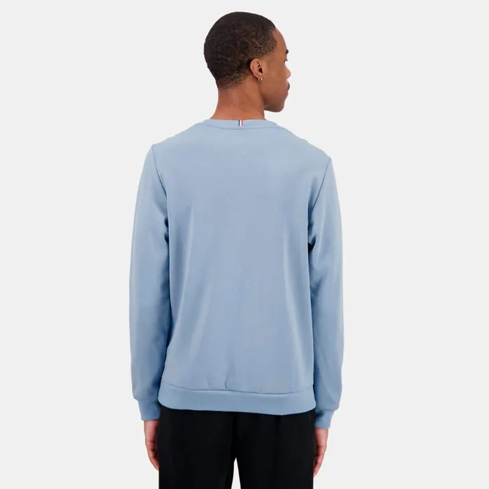 Men Le Coq Sportif Sweatshirts Ton Sur Ton RoundNeck Sweatshirtshirt Faded Denim