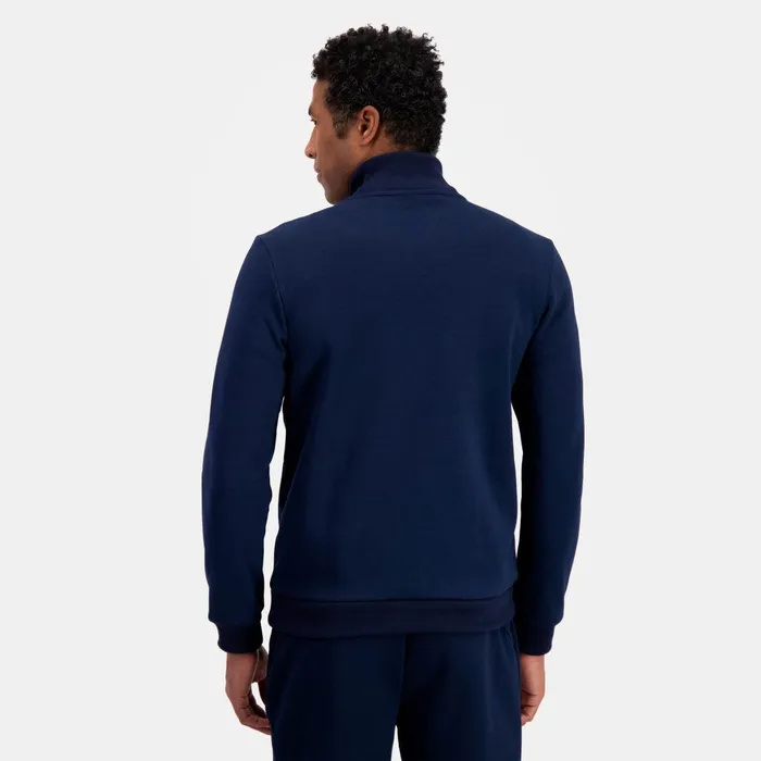 Men Le Coq Sportif Sweatshirts Ton Sur Ton ZipUp Sweatshirtshirt Dark Velvet