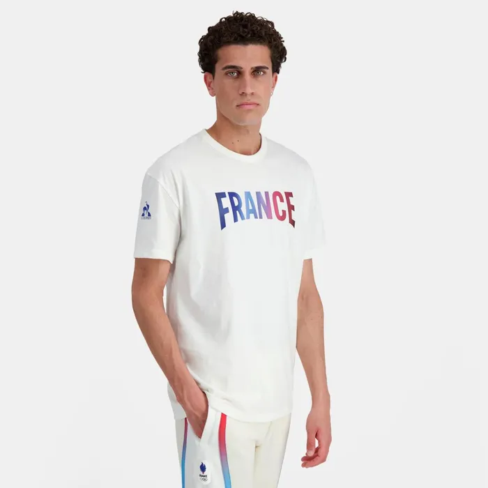Men Le Coq Sportif Tshirts And Tops France039s Olympic Team TShirt Marshmallow Men Le Coq Sportif Tshirts And Tops France039s Olympic Team TShirt Marshmallow