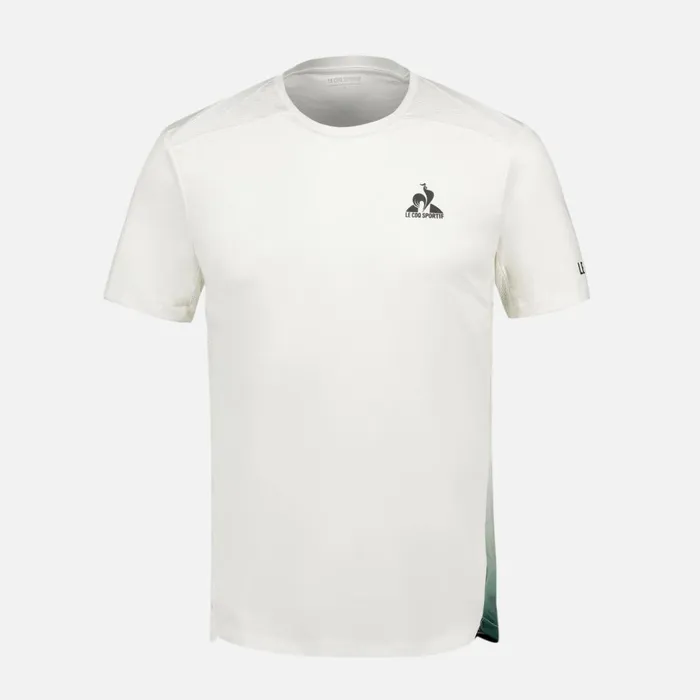 Men Le Coq Sportif Tshirts And Tops Performance Tennis TShirt Marshmallow