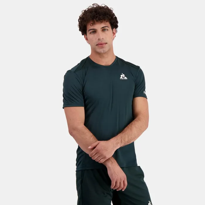 Men Le Coq Sportif Tshirts And Tops Performance Tennis TShirt Scarab