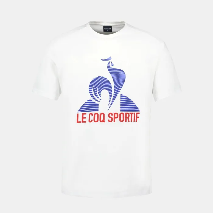 Men Le Coq Sportif Tshirts And Tops Tennis TShirt Nowrouge Elecbleu Elec