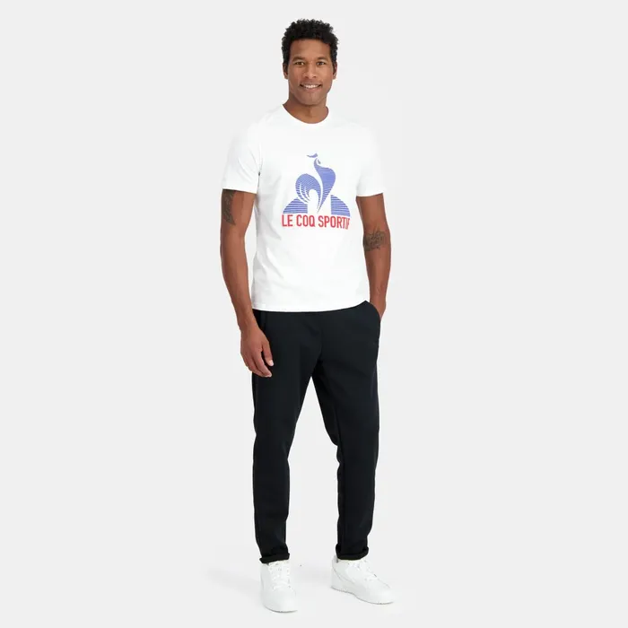 Men Le Coq Sportif Tshirts And Tops Tennis TShirt Nowrouge Elecbleu Elec