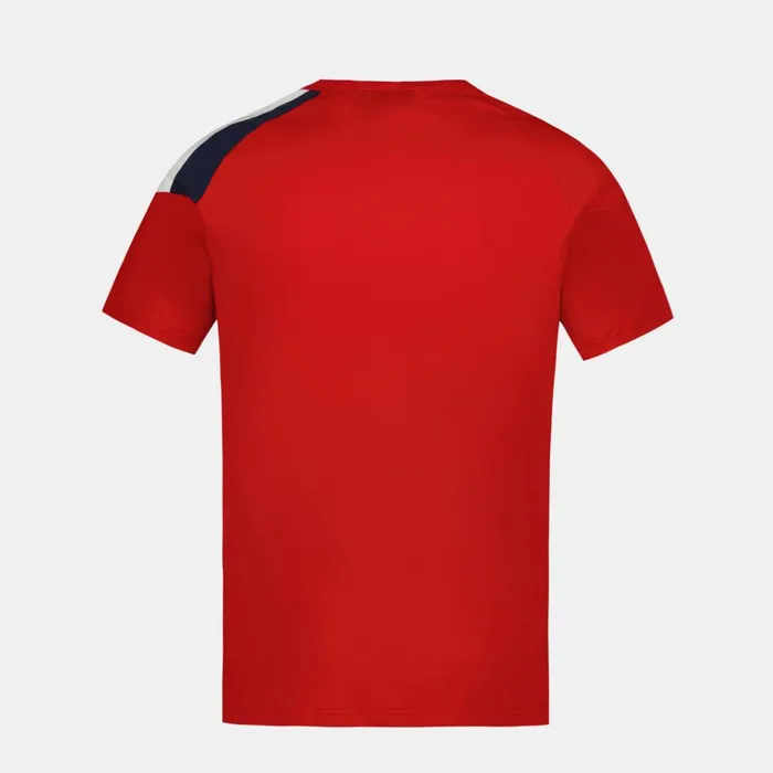 Men Le Coq Sportif Tshirts And Tops Tricolore Tshirt Homme Pur Rouge