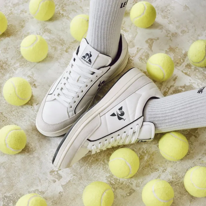 Men Le Coq Sportif Trainers And Sneakers Shoes NOAH2 RIPSTOP Optical Whitedress Blue