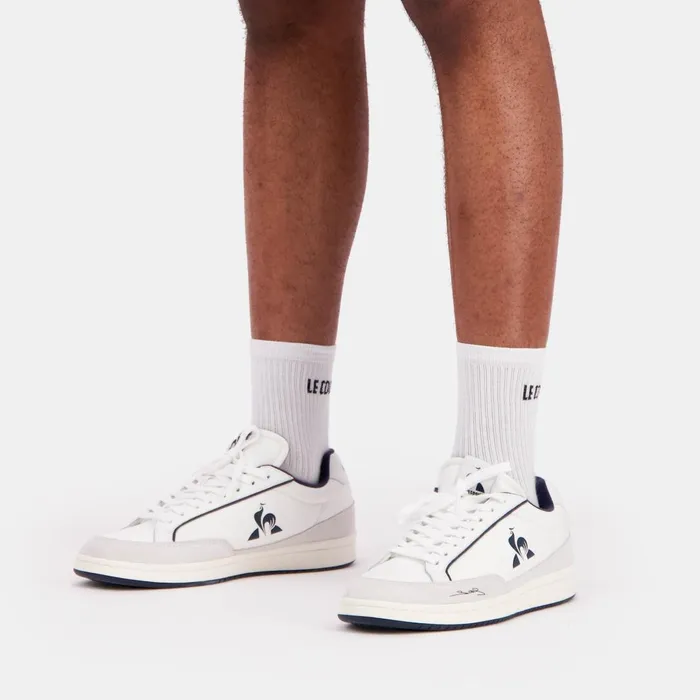 Men Le Coq Sportif Trainers And Sneakers Shoes NOAH2 RIPSTOP Optical Whitedress Blue Men Le Coq Sportif Trainers And Sneakers Shoes NOAH2 RIPSTOP Optical Whitedress Blue