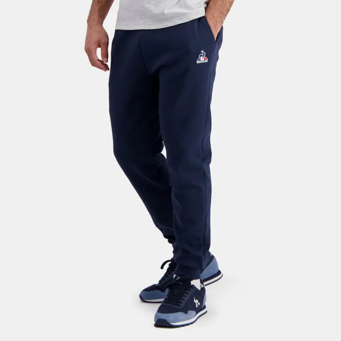 Men Le Coq Sportif Trousers And Joggers Essentiels Pantalon Regular Bleu Marine Homme Dress Blues