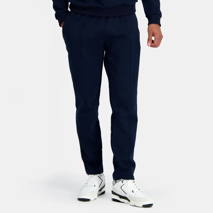 Men Le Coq Sportif Trousers And Joggers Ton Sur Ton Trousers Coupe Droite Dark Velvet