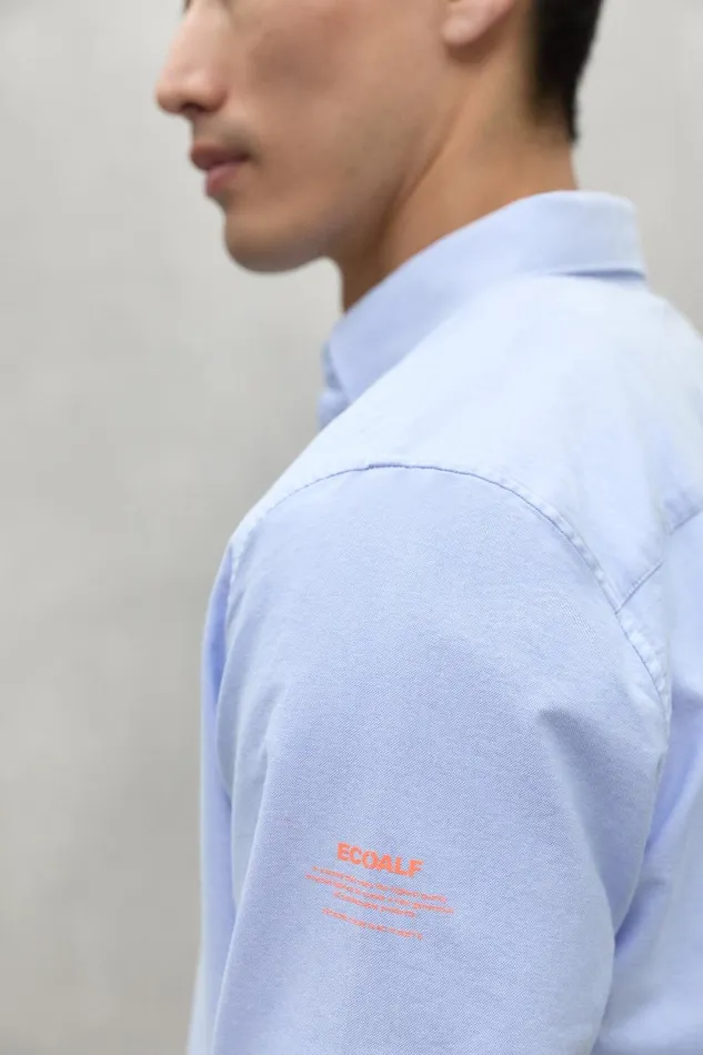 Men Light Blue Antonio Shirt Ecoalf Shirts