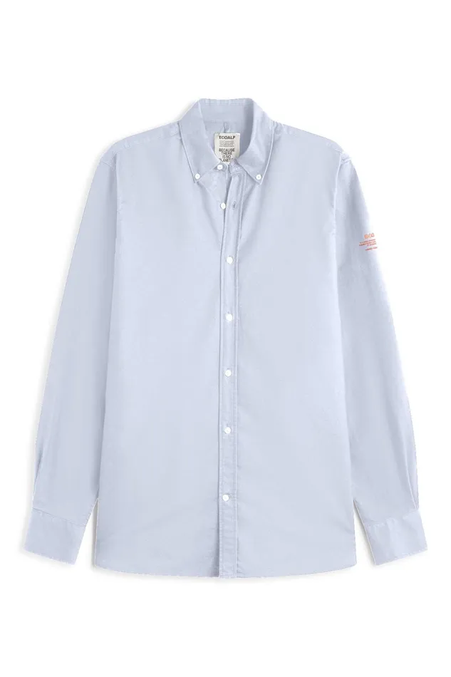 Men Light Blue Antonio Shirt Ecoalf Shirts