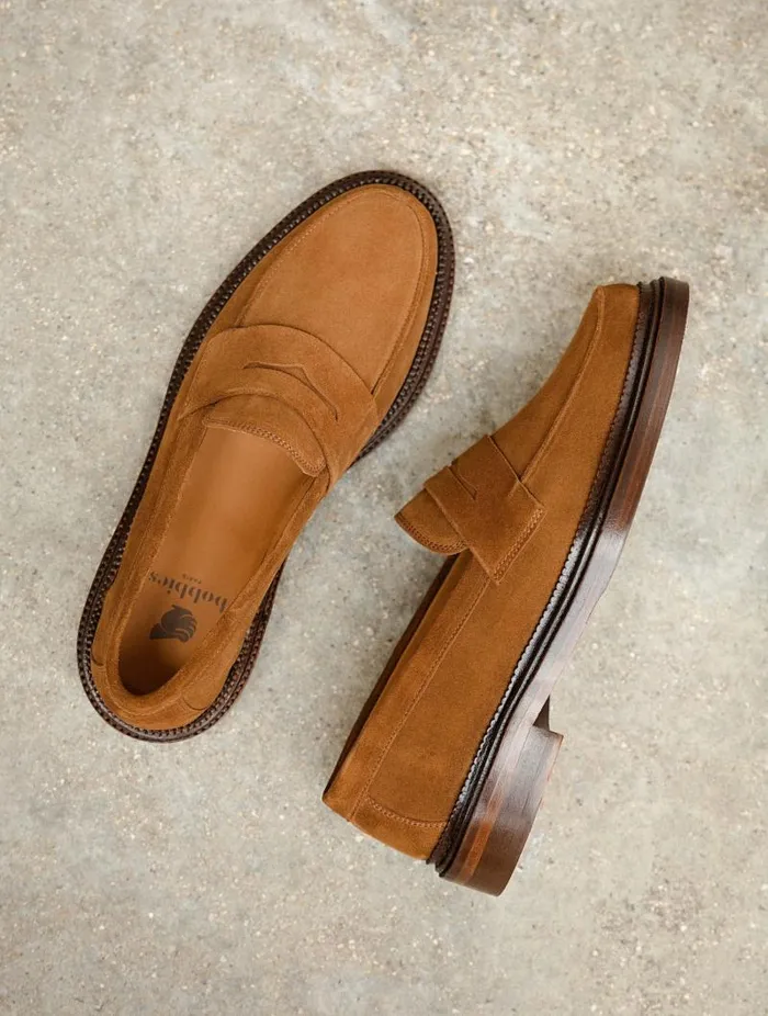 Men Loafers Bobbies Mark Camel