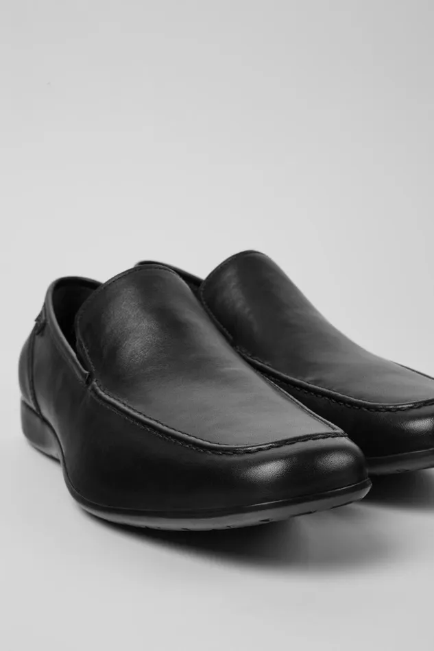 Men Mauro Black Leather Shoes Camper Formal Shoes