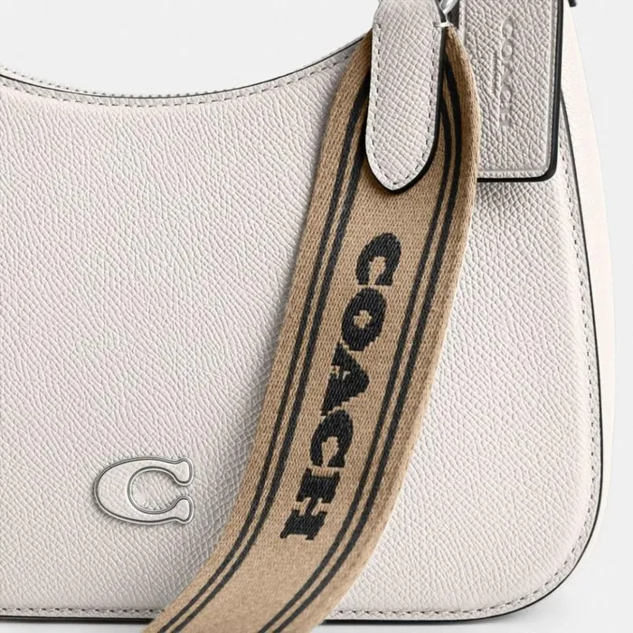 Men Messenger and Crossbody Coach Hobo Crossbody With Signature Canvas Detail Chalk Men Messenger and Crossbody Coach Hobo Crossbody With Signature Canvas Detail Chalk
