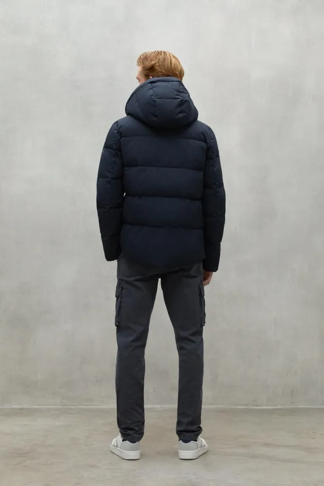 Men Navy Blue Bazon Jacket Ecoalf Coats And Jackets