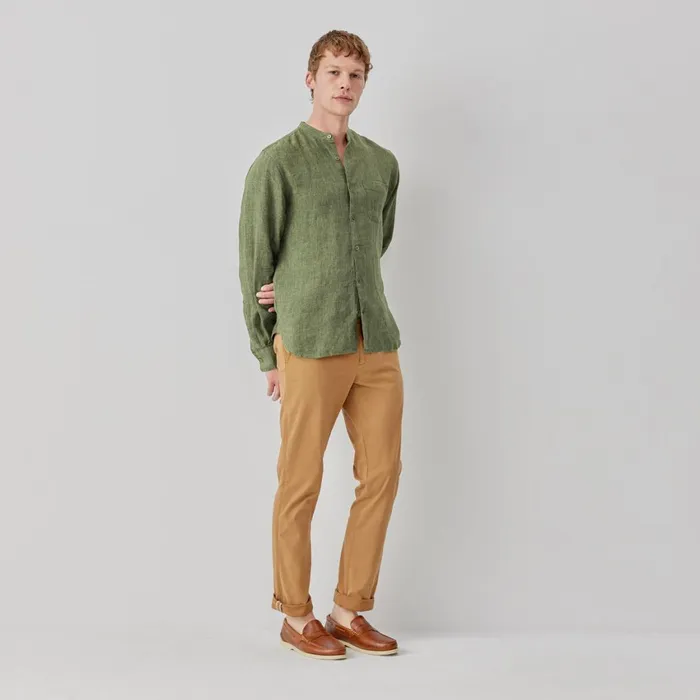 Men Oliver Sweeney Shirts Lambley Khaki