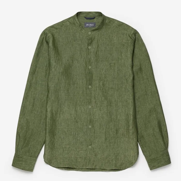 Men Oliver Sweeney Shirts Lambley Khaki