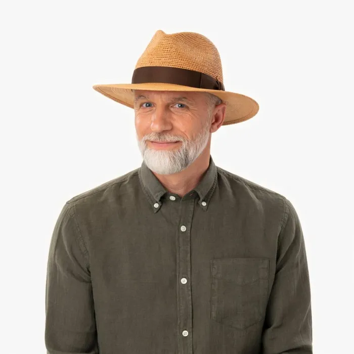 Men Panama Hats Mayser Ricardo Crochet Panama Hat Camel Men Panama Hats Mayser Ricardo Crochet Panama Hat Camel