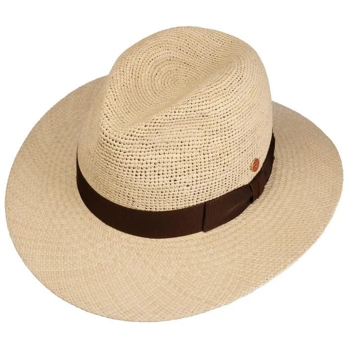 Men Panama Hats Mayser Ricardo Crochet Panama Hat Camel Men Panama Hats Mayser Ricardo Crochet Panama Hat Camel