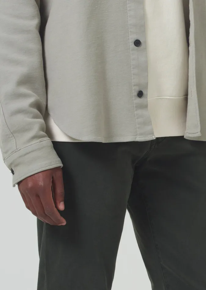 Men Pants Citizens Of Humanity London Tapered Slim Stretch Sateen In Field